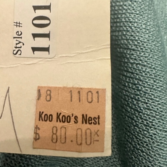 Vintage DIVA Knitwear Teal Maxi Skirt - Size M - NWT - Picture 7 of 7